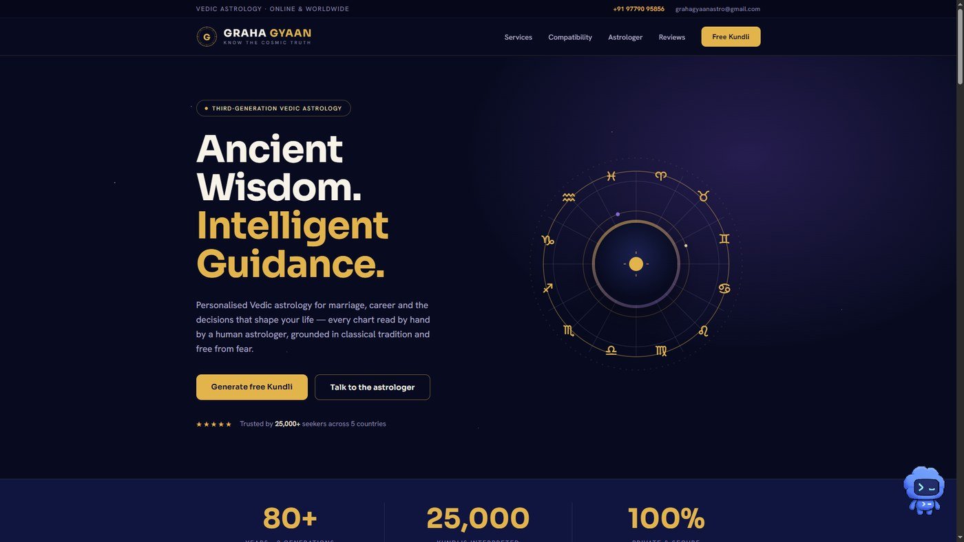 Website portfolio screenshot