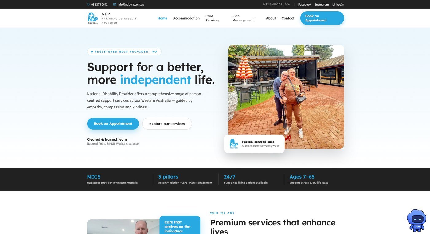 Website portfolio screenshot