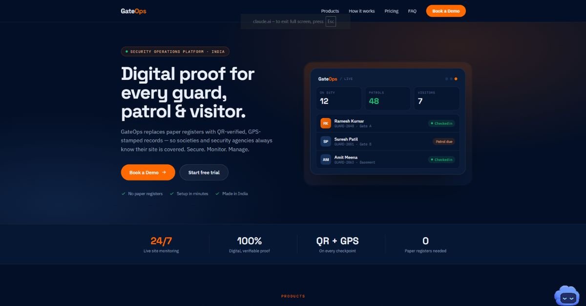 Portfolio website screenshot